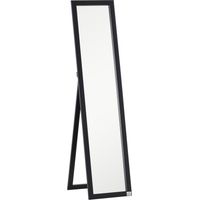 Espejo de Cuerpo Entero Estilo Moderno, de Pie o Colgar, 37x37x154 cm Noir