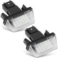 CHOYCLIT 2 luces LED para matrícula de coche, 18 LED, izquierda y derecha, para C3 2002-2009 / BERLINGO / 306 307 406 5008