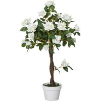 Arbre artificiel, plante artificielle en pot de ciment, plante artificielle