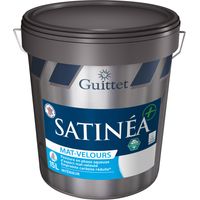 Peinture Guittet Satinéa+ Mat Velours 15l Finition Mat Velours, Haute Résistance - Guittet