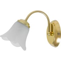 luce vetro metallo Rafaella parete oro / vetro opale L: 26cm B: 13cm H: 13cm