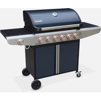 Barbacoa de gas de 7 quemadores con 1 quemador lateral