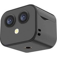 Mini caméra de sécurité WiFi, caméra de surveillance IP à distance, caméra de surveillance HD 4K, double objectif avec connexion à une application et support pour la maison