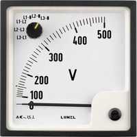 Voltmetro Lumel EP29 ferromagnetico 500 V CA incassabile