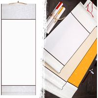 Parchemins Muraux Suspendus Blancs,Parchemin de Calligraphie Vide,Défilement Calligraphie Blanc,Parchemin Suspendu Vide,Parchemin de Peinture Vierge,pour L'écriture de Calligraphie