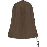 Housse de fontaine extérieure robuste de 36 x 42 pouces, imperméable et résistante aux UV, avec cordon de sécurité, convient aux bains d'oiseaux de jardin et aux meubles de patio, couleur brun café.