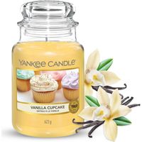 Yankee Candle Candela profumata in giara grande Cupcake alla vaniglia Durata Fino a 150 Ore Regali perfetti per le donne