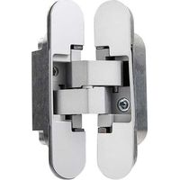 YMYNY Invisible hinge for doors, set of 2 invisible hinges for heavy doors, load 40 kg, opening 180°, Zamak