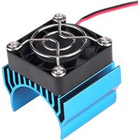 BRAVIX Dissipateur Thermique de Moteur 540/550/3650 avec Ventilateur de Refroidissement, dissipateur Thermique pour Moteur de Voiture électrique RC à l'échelle 1/10 Accessoires de Voitures Miniatures