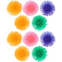 Cat Ball, 10pcs 3.5cm Cat Ball TPR Flower Ball Burr Cat Portable Colorful Foam Ball Cat Chase Catcher Play Toys Kitten Interactive Exerciser Balls