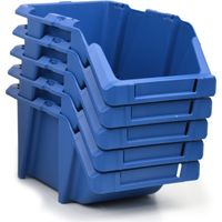 Pack 10 Gavetas Apilables y Encajables 24,4 x 15,3 x 12,3 cm Azul