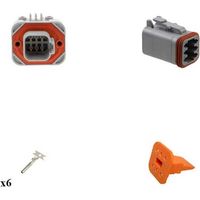 Kit Connecteur DT13 series femelle 6 Voies PCB G003