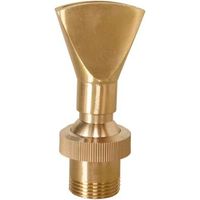 Buse de fontaine, buse de fontaine tête de fontaine réglable fontaine en laiton fontaine en forme de ventilateur pour jardin et utilisation extérieure 9.8x9.8x4cm