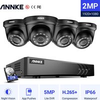 ANNKE 8CH Security CCTV Camera System 3K 5 in 1 DVR 41080P Smart IR Night Vision Waterproof Remote Monitoring CCTV Kit - 2TB HDD