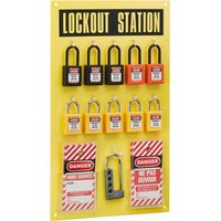 Armadio portalucchetti senza porta, capacità 10 lucchetti LOTO – THIRARD