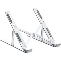 Support d\'ordinateur portable et Tablette - 6 Hauteur réglable - Alliage d\'aluminium - ARGENT