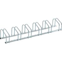 Support Acier 6 Bicyclettes Parking Sol ou Mur 179x33x27 cm Argent