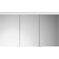 burgbad Lin20 armoire de toilette éclairage LED, 3 portes, porte