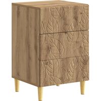 Mesita de Noche Roble artisan 43 x 39,5 x 66,5 cm vidaXL