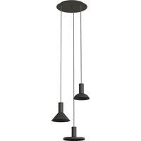 Lampadario soffitto 3 luci nero Nowodvorski Hermanos III