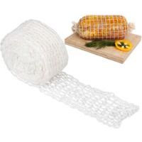 Rouleau de filet à viande de 3 m, taille 18, moule élastique pour jambon de dinde, jambon, charcuterie, volaille, jambon, viande fumée, filet d'emballage (3 m)-Crezuo