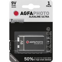 AgfaPhoto Ultra 6LR61 9 V Block-Batterie Alkali-Mangan 9 V 1 St.