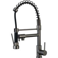 Essebagno Big Pro Spültischmischer mit beweglicher Handbrause metallgrau