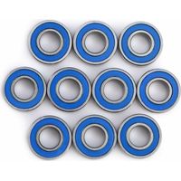 Mini Roulements à Billes Roulement à Bride en Acier Double-Blindé Roulements Kit 5x11x4mm (10pcs)