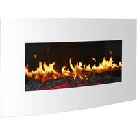 Cheminee electrique Blanche Venezia 90cm 2000W Breakling