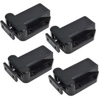 4 Pcs Closer Closet Door Closet Latches Closet Clasps Cabinet Catches Furniture Cabinet Lock (black)