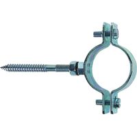 Collari pesanti in acciaio zincato per tubi cpt - Specifiche: 2 p/tubi Ø mm 57/61 tassello Ø mm 10 - 10 pz