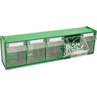 Vipa CASSETTIERA COMPONIBILE FOX 103 VERDE 5 cassetti mm. 600x135x164 h