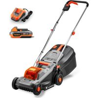 Tagliaerba a Batteria 20V FX-E1RM20ECO - Leggero, Silenzioso, Perfetto per Piccoli Giardini fino a 400 m² - sacco di raccolta da 30L