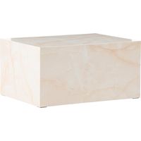 Table Basse Design "York" 80cm Jaune Clair