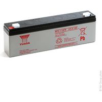 Yuasa – Batterie plomb AGM 12V 2.1Ah étanche – Bac à flamme retardante – Rechargeable – Applications : systèmes d'alarme, matériel médical