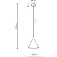 TK Lighting CONO BRICK 10076 Suspension Rouge Classique