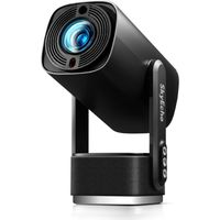 SkyEcho FreeONE-Pro Mini Beamer - 350 ANSI Android System 4K Support 0.8kg Tragbarer Projektor - Schwarz