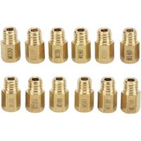 12pcs Buses de Carburateur, Mtal 90-200 Kit de Gicleur Principal de Carburateur pour Mikuni VM TM TMX