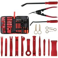 Kit di 19 strumenti universali per la rimozione delle finiture delle auto, strumenti per la rimozione del cruscotto del pannello della portiera dell'auto