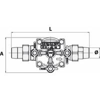 Disconnettore BA2860 controllabile Unione Maschio - Maschio 20x27