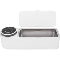 Mini nettoyeur à ultrasons haute fréquence 650 ml, cuve ultrasonique, appareil de nettoyage de salle de bain MK188 blanc, prise UE, 220-240 V CA