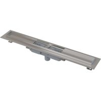 Alca - Canalina doccia 65 cm, con bordo per griglia forata, acciaio inox APZ1101-650