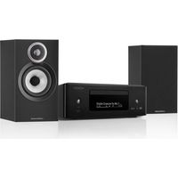 Mini HiFi-Anlage - DENON - Ceol12 - Bowers & Wilkins 607 Lautsprecher - Bluetooth - Schwarz