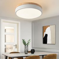 Rund Deckenleuchte LED Deckenlampe Badlampe Modern Schlicht Lampe Dünn für Wohnzimmer Badezimmer Schlafzimmer Küche Balkon Keller Büro
