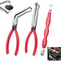3pcs Electrical Disconnect Pliers, Outil Séparateur de Connecteur Électrique, Extracteur de Déconnexion Automobile pour Conduites de Carburant et Fiches à Languette