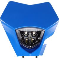 DTEKGAZ - Universeller blauer LED-Scheinwerfer für Offroad-Motorräder, hohe Leuchtkraft, wasserdicht, kompatibel mit verschiedenen Modellen, darunter Honda, Yamaha, Kawasaki und Suzuki, zur Modifizier