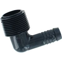 2 Pack 3/4 Inch x 1/2 Inch Barb Elbow Funny Pipe Fitting Adapter