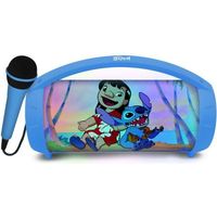 Altavoz Bluetooth con Micrófono Karaoke Lexibook Stitch Disney Azul