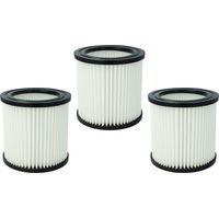 vhbw 3x Cartouche filtrante compatible avec Nilfisk Buddy II 18 T, II 18 T UK, II 18 UK aspirateur - Filtre pour particules fines
