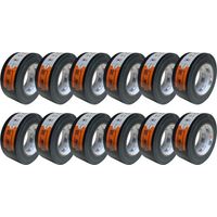 Zulu Premium Universal Black Duct Tape 50mm x 50m, 12 Pack